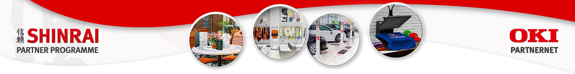 Shinrai Partner Programme and OKI Partnernet banner